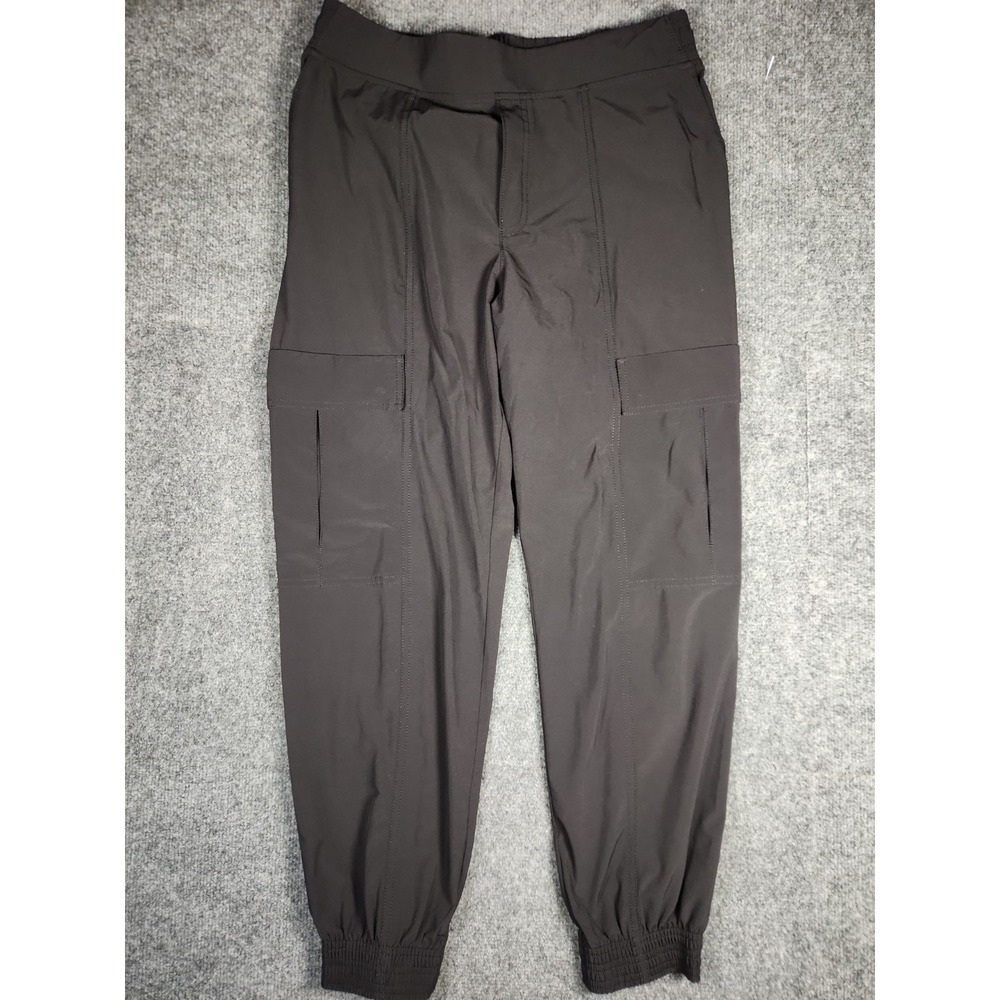 Athleta Women 10 Chelsea Utility Joggers Black Cargo Pants Hiking Stretch Comfy